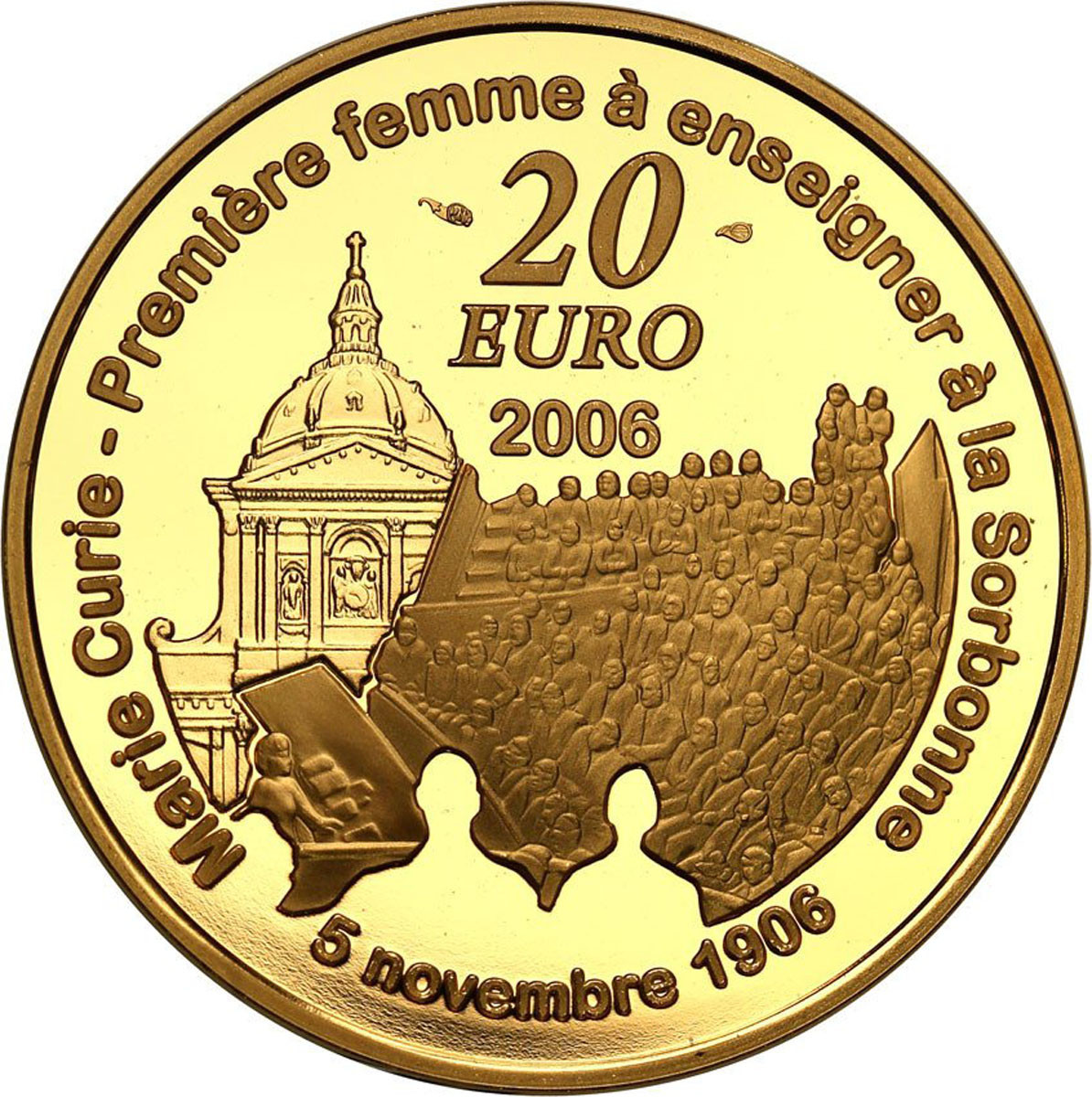 Francja. 20 Euro 2006 Maria Skłodowska-Curie